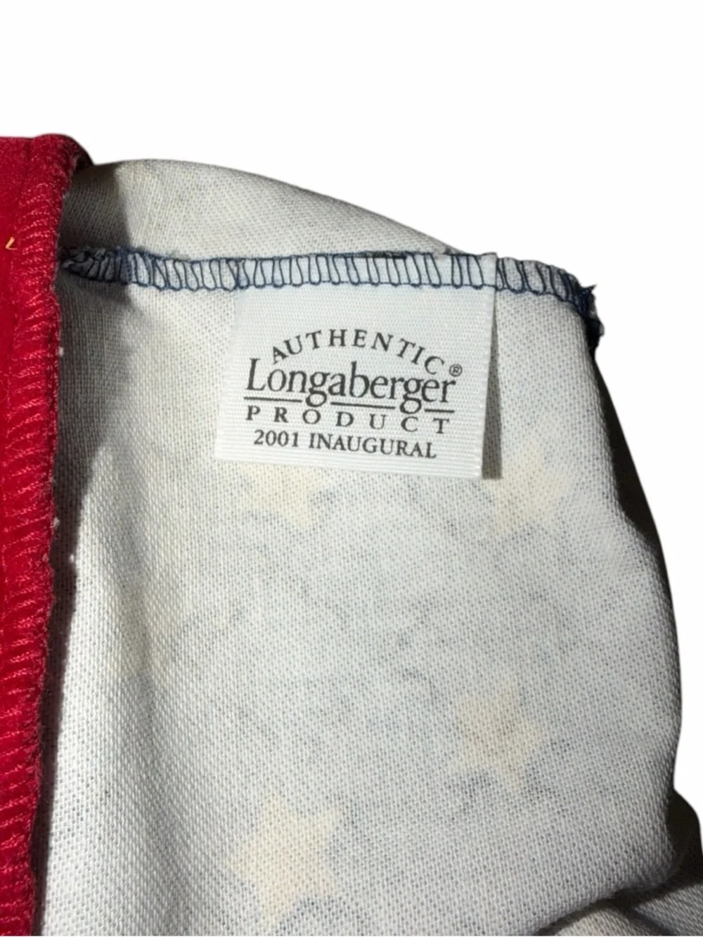 VINTAGE Longaberger Proudly American 2001 Inaugural Basket